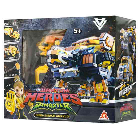 Динозавр-трансформер Dinoster - Мега Дино-Смеш Анкіло Дніпро