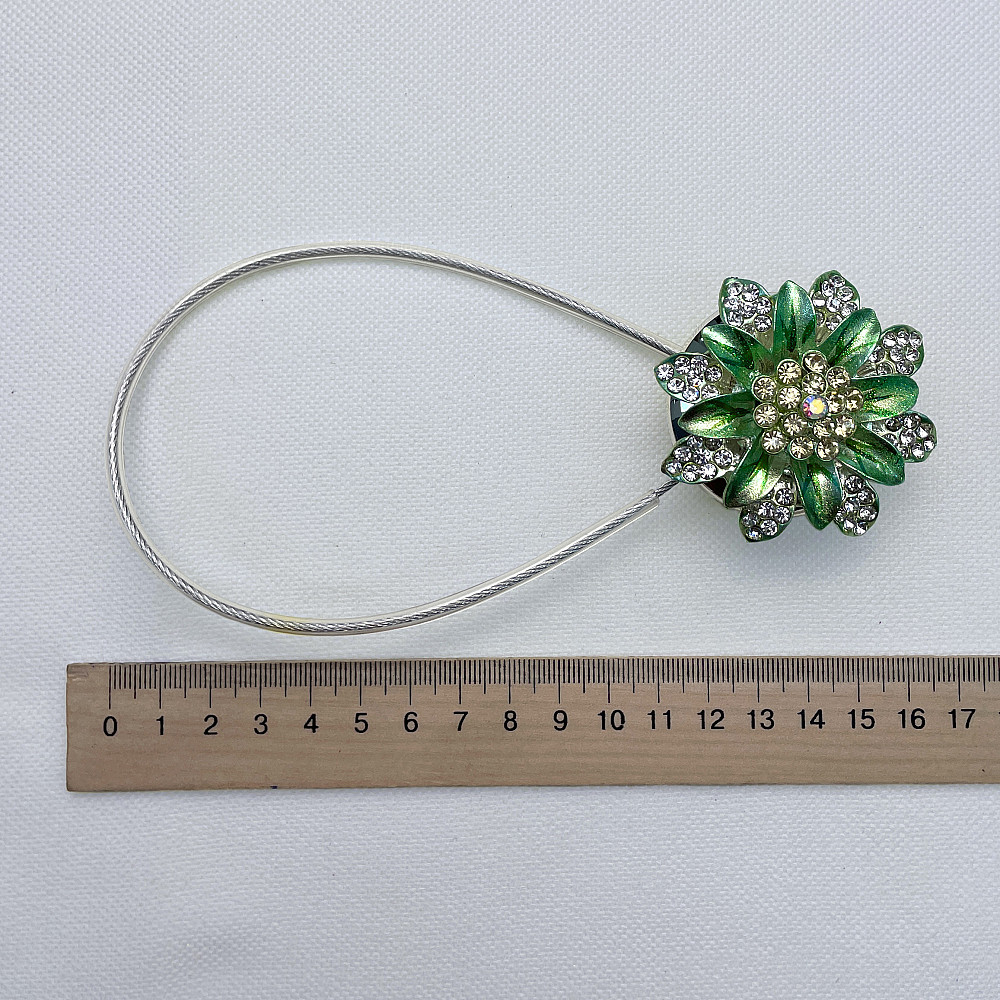 Магніти для штор та гардин "Flowers" набір 2 шт М'ятний (81-194) Київ - фото 7