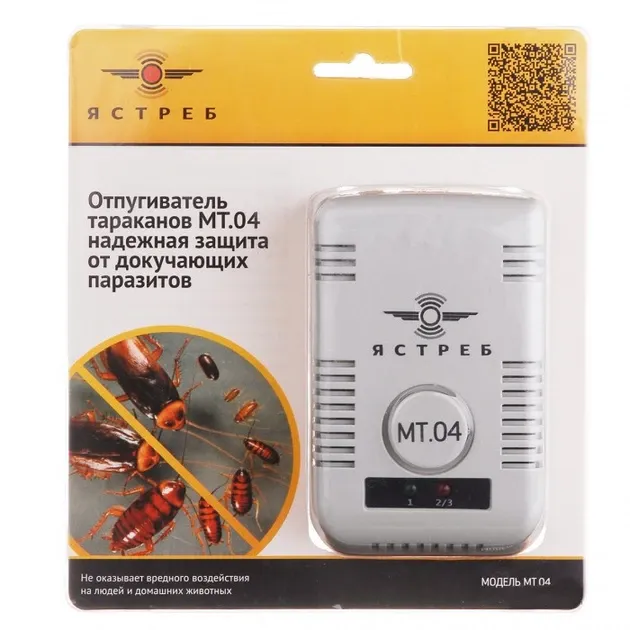 Отпугиватель Ястреб MT.04 для тараканов и клопов, 3 режима работы, питание 220 В, эффективный прибор Одесса - изображение 2