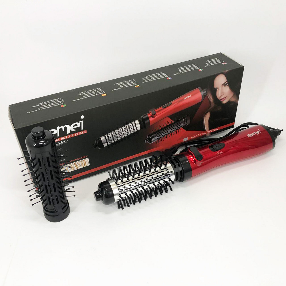 Фен з іонізацією та термозахистом Gemei GM-4829, Фен щітка для об'єму волосся Хороший ZE-36 Львів - фото 9