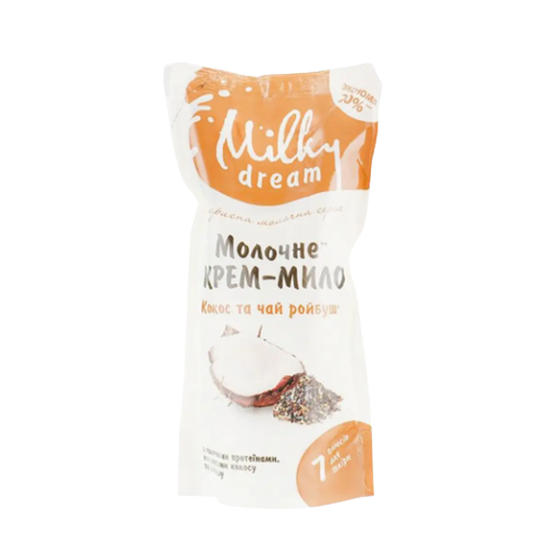 Крем-мило 1000мл Кокос із чаєм ройбуш (дой-пак) Milky Dream Житомир - изображение 1