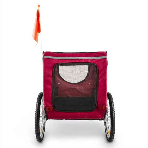 Причіп для велосипеда King Rex причіп для собак 250 л 40 кг трубчаста сталь червоний (Німеччина, читати опис) Рівне