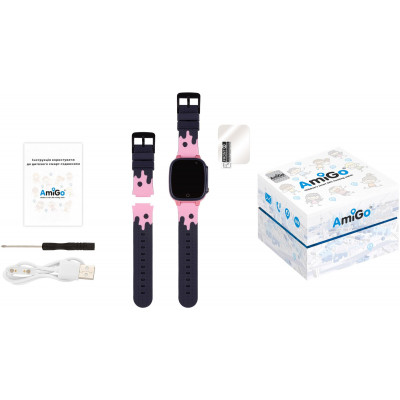 Смарт-годинник Amigo GO008 MILKY GPS WIFI Pink (873293) Вінниця - фото 8