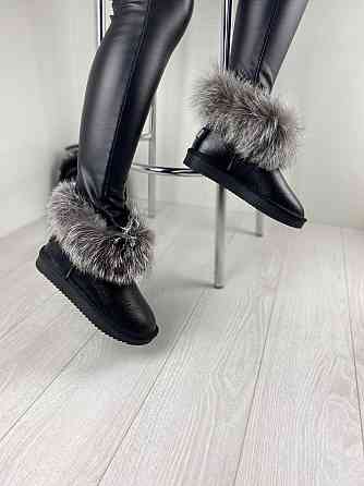 ITTS Уги жіночі ITTS чорні натуральна шкіра, висота 11 см (5881-3) 36р.38р. 36 Коломия