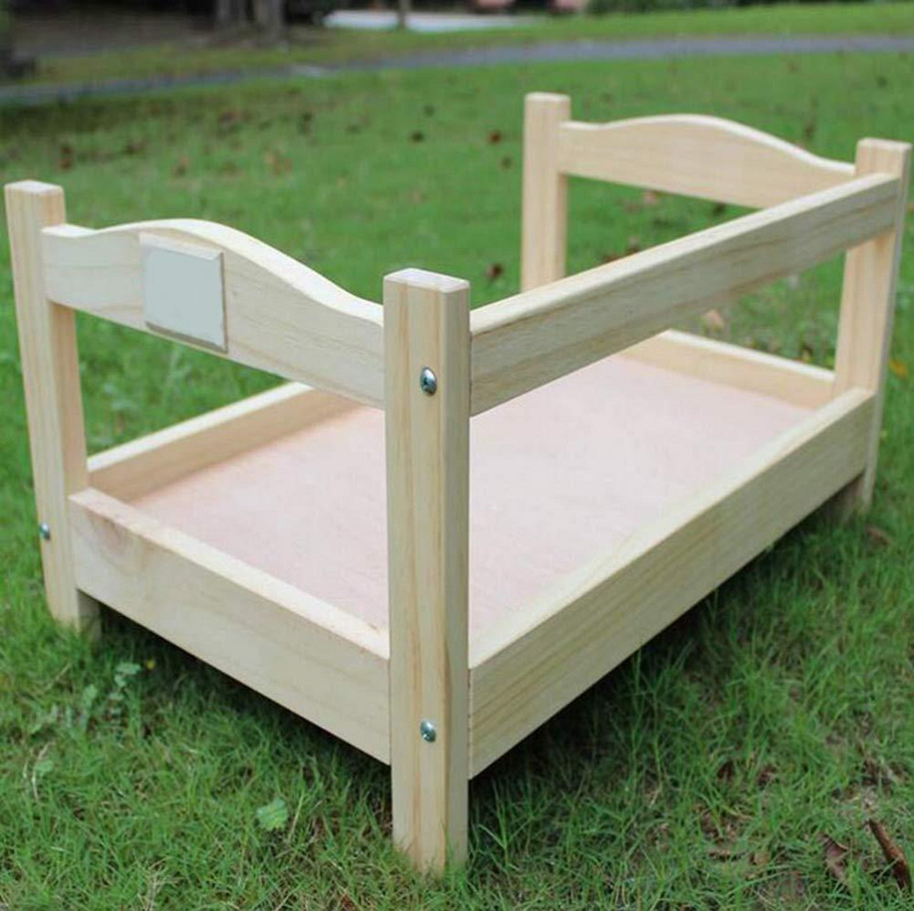 Лежак деревянный для собаки 