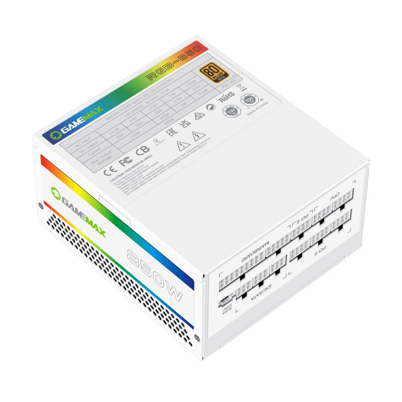 Блок живлення GameMax RGB850 Pro WH 850W ( 10757 ) Харків - фото 7