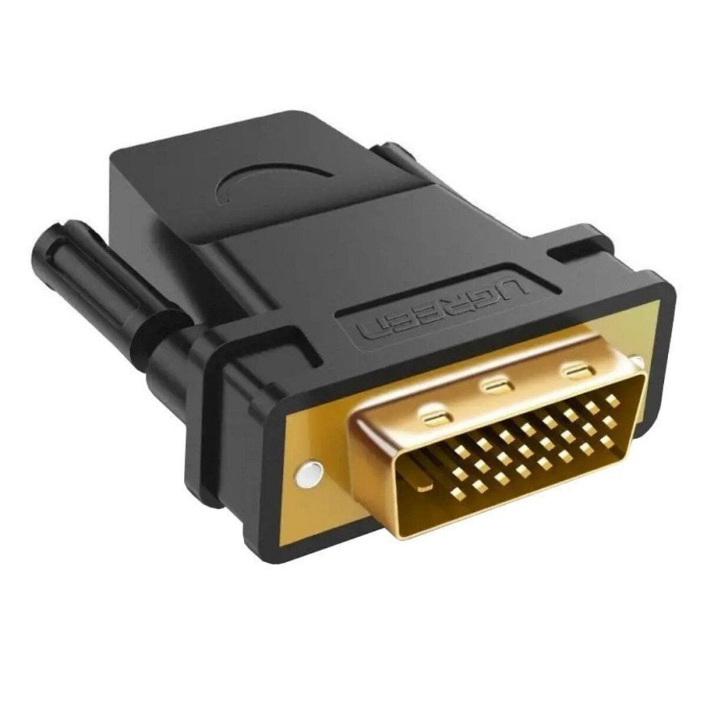 Кабель UGREEN 20124 DVI 24+1 Male to HDMI Female Adapter (Black) (UGR-20124) Киев - изображение 1