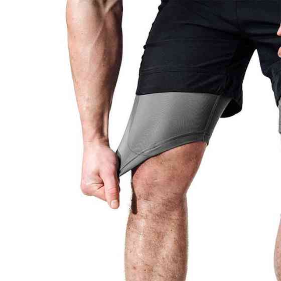 Компресійні шорти для RDX MMA T16 2-в-1 BLACK/GREY-M Кам'янське