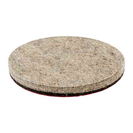 Круг полірувальний MASTERTOOL на липучці з натуральної повсті жорсткий вологостійкий 6 мм Ø 100 мм набір 5 шт 08-9610 Коломыя