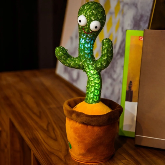 Танцующий и поющий кактус 58 песен, Dancing Cactus, 31 см / Плюшевый музыкальный кактус Киев