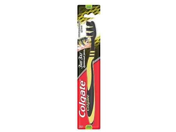 Зубная щетка средняя (Зиг Заг Древесный уголь) ТМ COLGATE Solmir Киев
