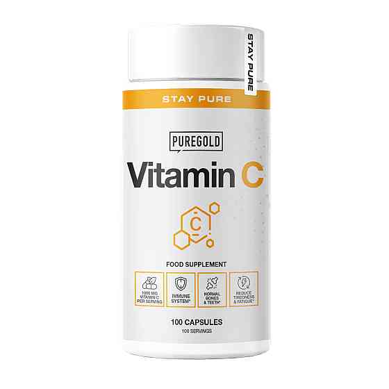 Вітамін C Pure Gold Protein Vitamin C 100 капсул Луцьк