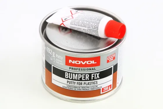 Шпатлевка для пластика Novol Bumper Fix 0.20кг + отвердитель 0.008кг Винница