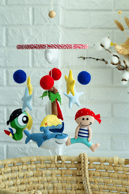 Мобіль на ліжечко WoollyFox «Пірат» Київ - фото 10