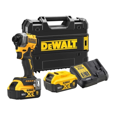 Шуруповерт DeWALT 18 В XR Li-Ion, 2x5Ah, бесщёточный, 206 Нм, 3250 об/мин, TSTAK (DCF850P2T) Винница - изображение 1