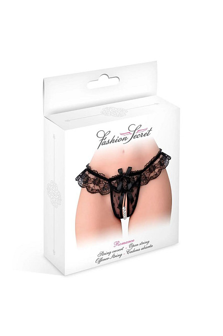 Трусики с жемчугом Fashion Secret Romance Black Sex Aura Киев - изображение 3