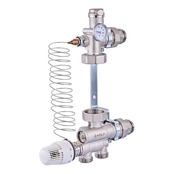 Змішувальний вузол для колекторів Nolf NF.2001-1'' з нижнім підключенням (без насоса) (NF3015) Київ