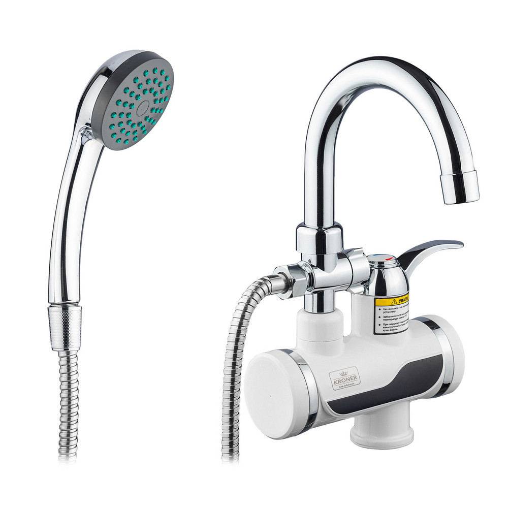 Проточний водонагрівач Kroner KRM Volt - CW191MDS з дисплеєм Київ - фото 1