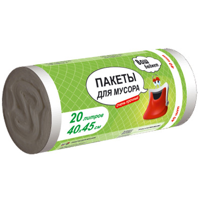 Пакеты для мусора Ваш бюджет 20 л 40 шт. (4820012344185) Винница - изображение 1