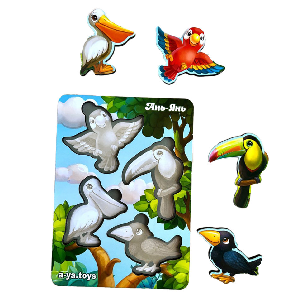 Деревянный пазл-вкладыш 