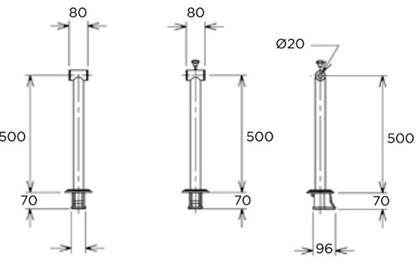 Опора для намотувального пристрою Flexinox 87197023, із закладними деталями, анкер Киев - изображение 2