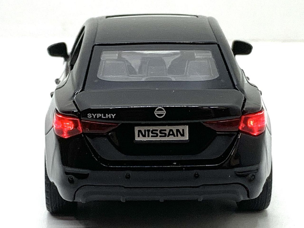 Машина Автосвіт Nissan selfie інерційна масштаб 1:32 відчиняються двері капот багажник 15 см Чорна (AP-2084) Чернігів - фото 5