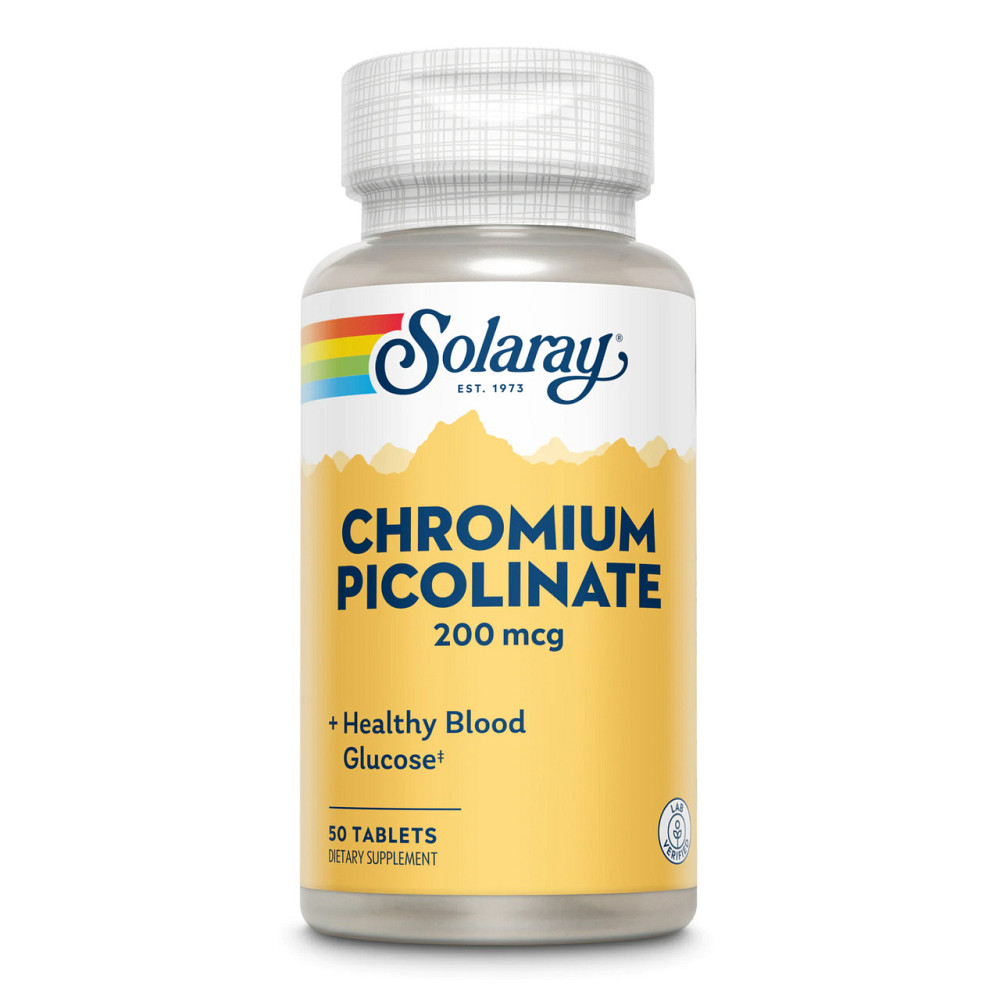 Хром пиколинат Solaray Chromium Picolinate 200mcg 50 tabs Київ - фото 1