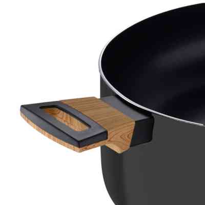 Каструля Bergner Earth black, з кришкою 28 см, 6 л (BG-32037-BK) Вінниця