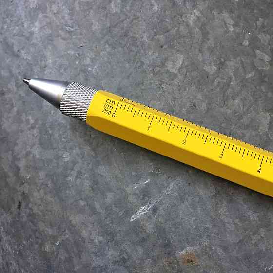 Ручка Troika Construction liliput з лінійкою та стілусом, жовтий Рівне