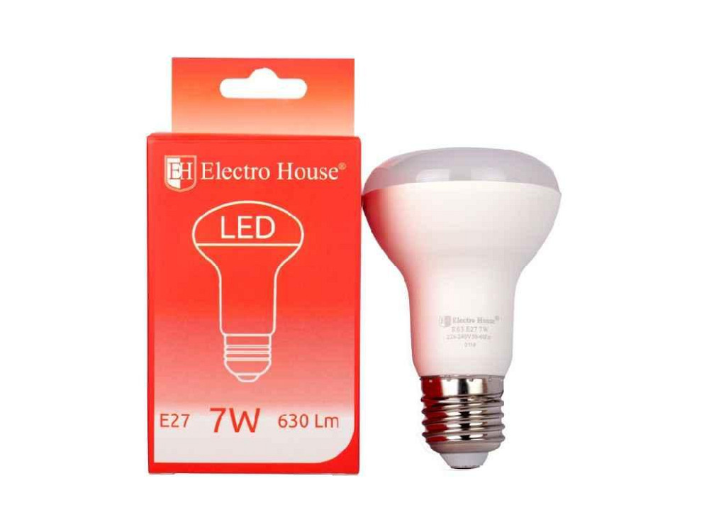Лампа светодиодная LED Гриб R63 E27 7Вт 4100К EH-LMP-R63 ТМ ELECTROHOUSE Sollmir Киев - изображение 1