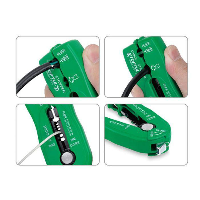 Знімач ізоляції TOPTUL мультифункціональний d0.8-2.6 мм DIDA1020 Одеса - фото 3