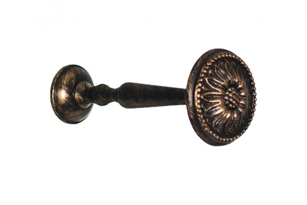 Підхват для штор Orvit Флор 130 х 50 мм Чорне Золото (6979182) Львов - изображение 1