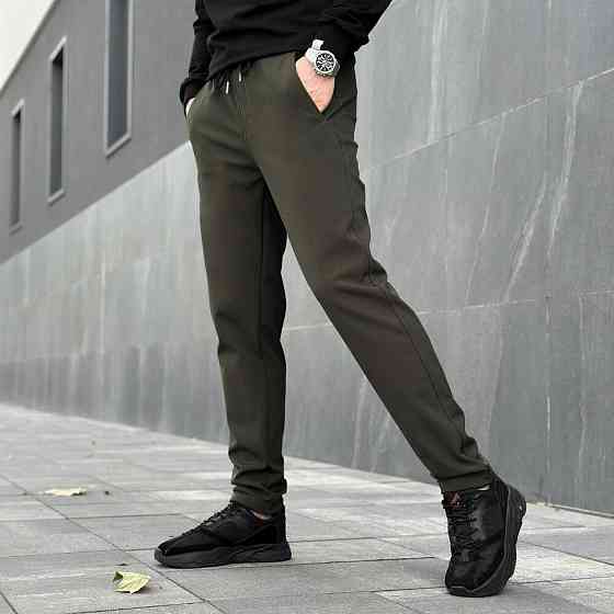 Брюки из софтшела для мужчин весенние осенние хаки Pobedov Point Киев