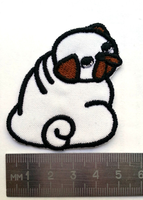 Нашивка патч Пес мопс Запорожье - изображение 2