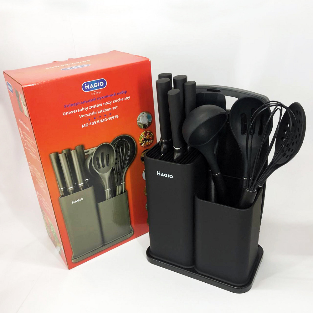Настільні набори кухонного приладдя Magio MG-1097B, Набір для готування з нейлону YW-36 Івано-Франківськ - фото 3