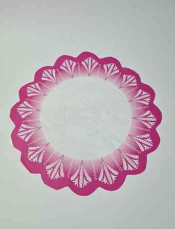 Серветка для квітів діаметром 50 см з рис, 100 шт No 333(10) (100 шт.) Харків