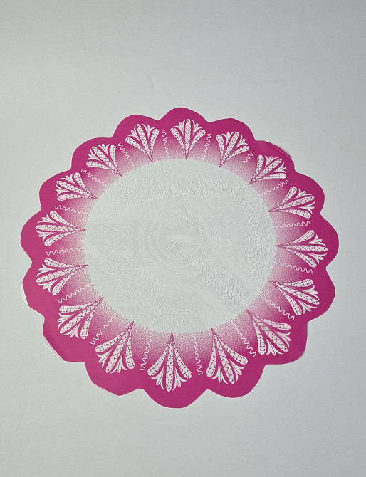 Серветка для квітів діаметром 50 см з рис, 100 шт No 333(10) (100 шт.) Харків - фото 1