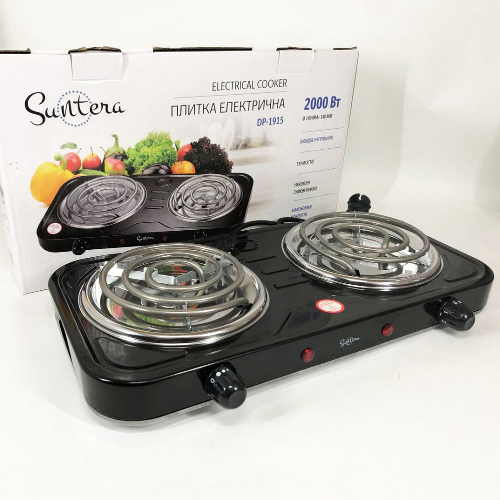 Електрична плита для приготування їжі Suntera, Домашня електрична плита Міні KN-62 Львів - фото 5