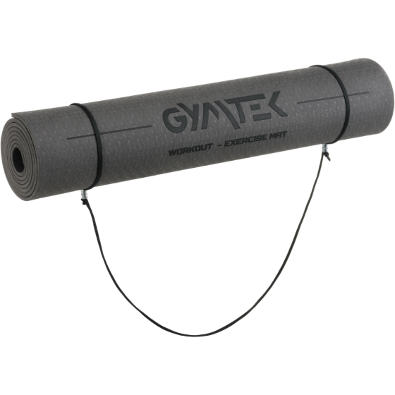 Килимок (мат) для фітнесу та йоги Gymtek Premium TPE 0,5см чорний Київ