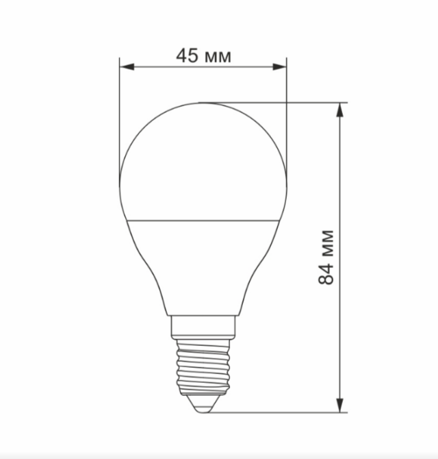 Лампа G45 6W E14 4100К 220V LED Titanum Житомир - изображение 2