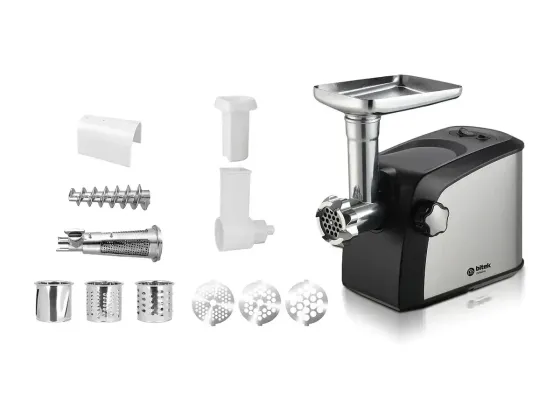 Электрическая мясорубка BITEK BT-3700 4200 Вт с насадками для колбас, кеббе, овощерезкой и соковыжим Киев