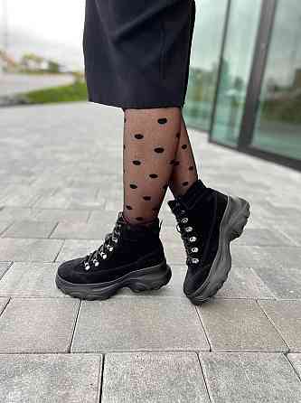 Черевики жіночі RONE чорні замша натуральна весна-осінь 36р. (2778) Коломия