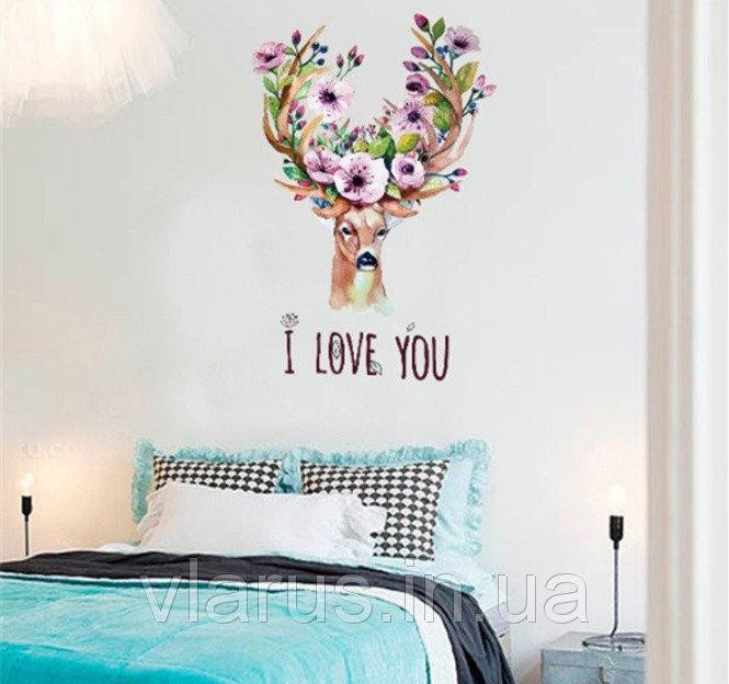 Наклейка интерьерная на стену Олень Киев - изображение 4