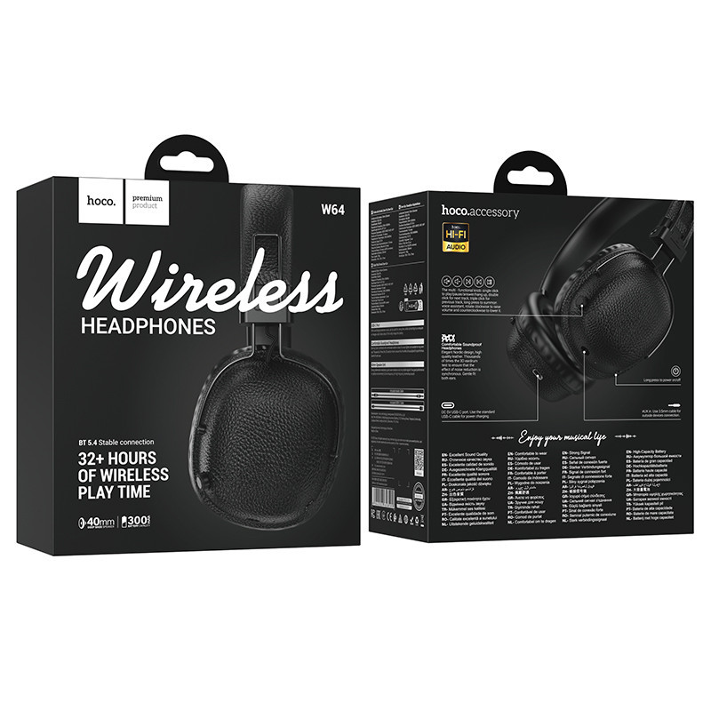Бездротові навушники HOCO W64 Earl ⅡBT headphones Black Одеса - фото 2