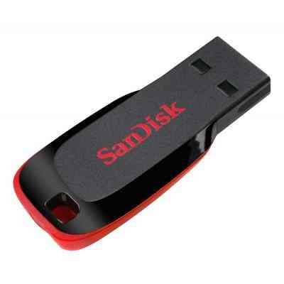 USB флеш накопичувач SanDisk 64GB Cruzer Blade Black/red USB 2.0 (SDCZ50-064G-B35) Вінниця