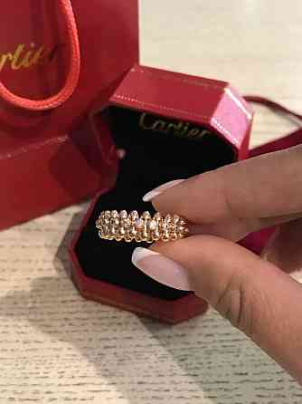 Кільце Cartier Juste un Clou «зубчики» | напилення рожеве золото | подарункове паковання в комплекті Одеса
