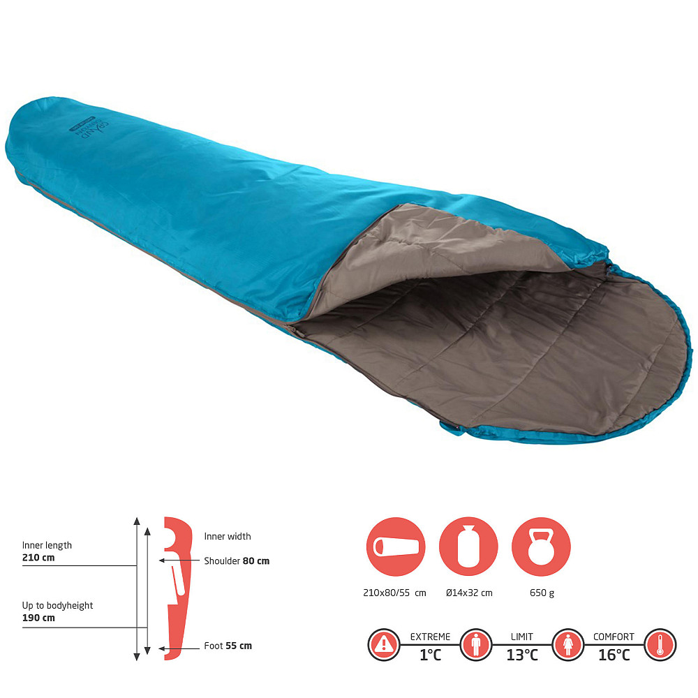 Спальный мешок Grand Canyon Whistler 190 13°C Caneel Bay Left (340000) Вінниця - фото 7