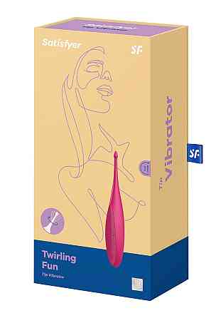Вибратор для целенаправленной стимуляции Satisfyer Twirling Fun с гибкой шейкой, розовый Sex Aura Киев