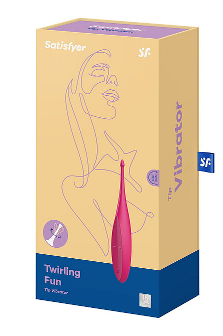 Вибратор для целенаправленной стимуляции Satisfyer Twirling Fun с гибкой шейкой, розовый Sex Aura Киев - изображение 4