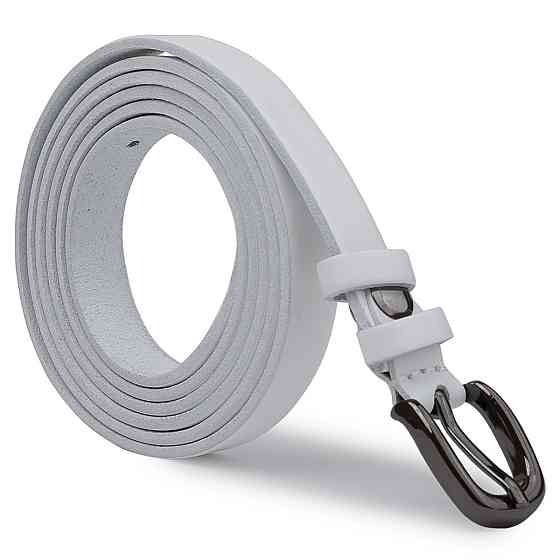 Кожаный женский ремень Vintage 20762 Белый Киев